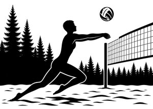 Beachvolleyball Piktogramm